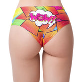 Comic Fans Yellow Slip Lingerie - Sizes S to XL Panties